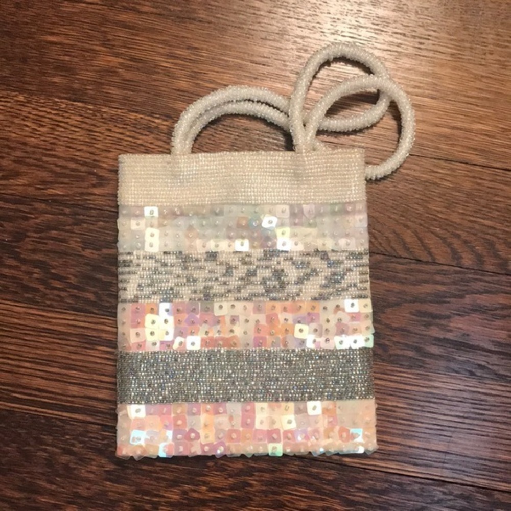 BLOOMINGDALE’s Sequin mini evening tote/bag